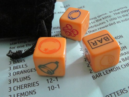 Vintage one arm bandit dice - vintage,